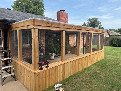 Enclosed DIY Patio