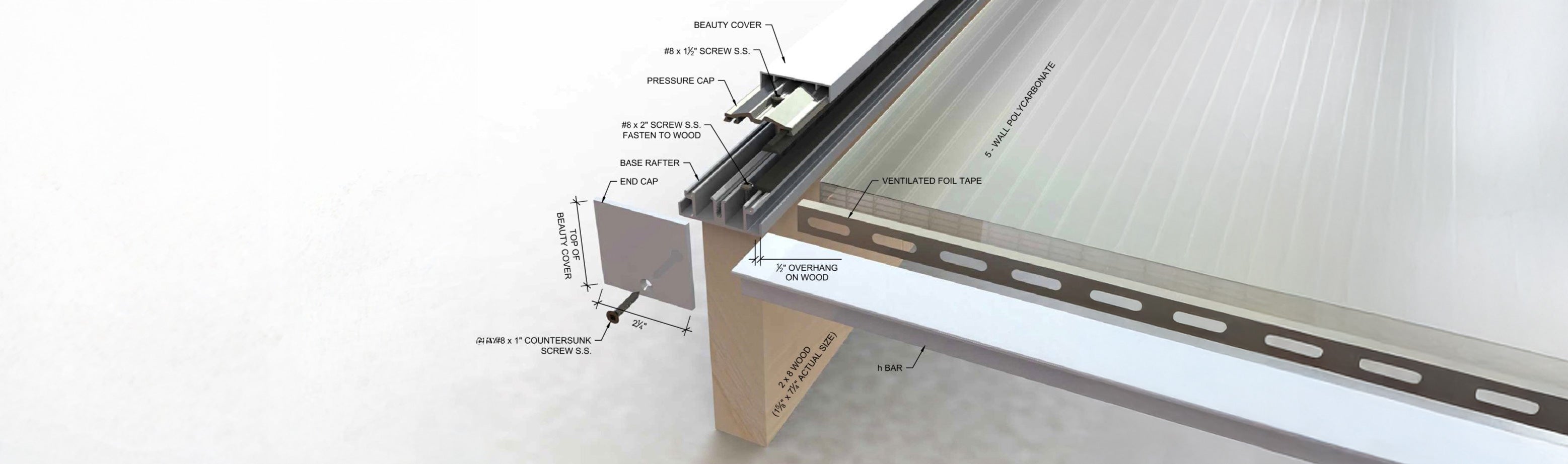 Solvera Pro Glazing System Components