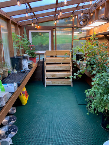DIY Cedar Freestanding Lean-to Greenhouse