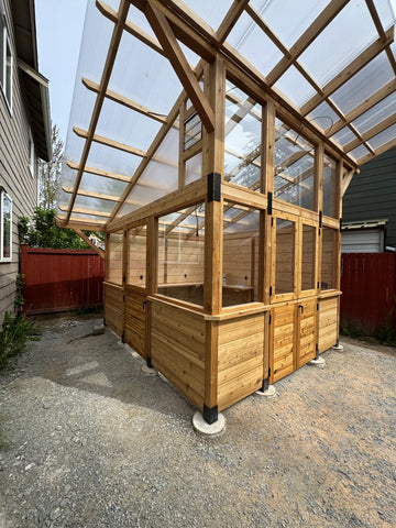 Custom Freestanding Lean-to Greenhouse