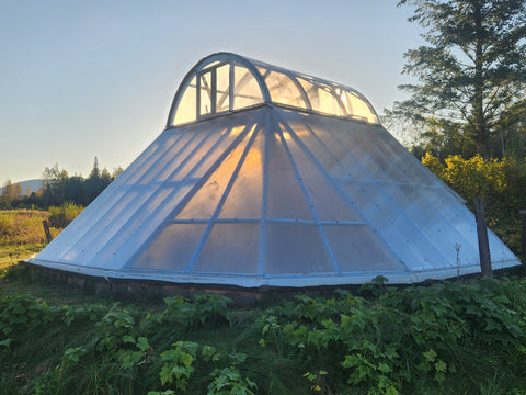Partially Underground Domed DIY Greenhouse